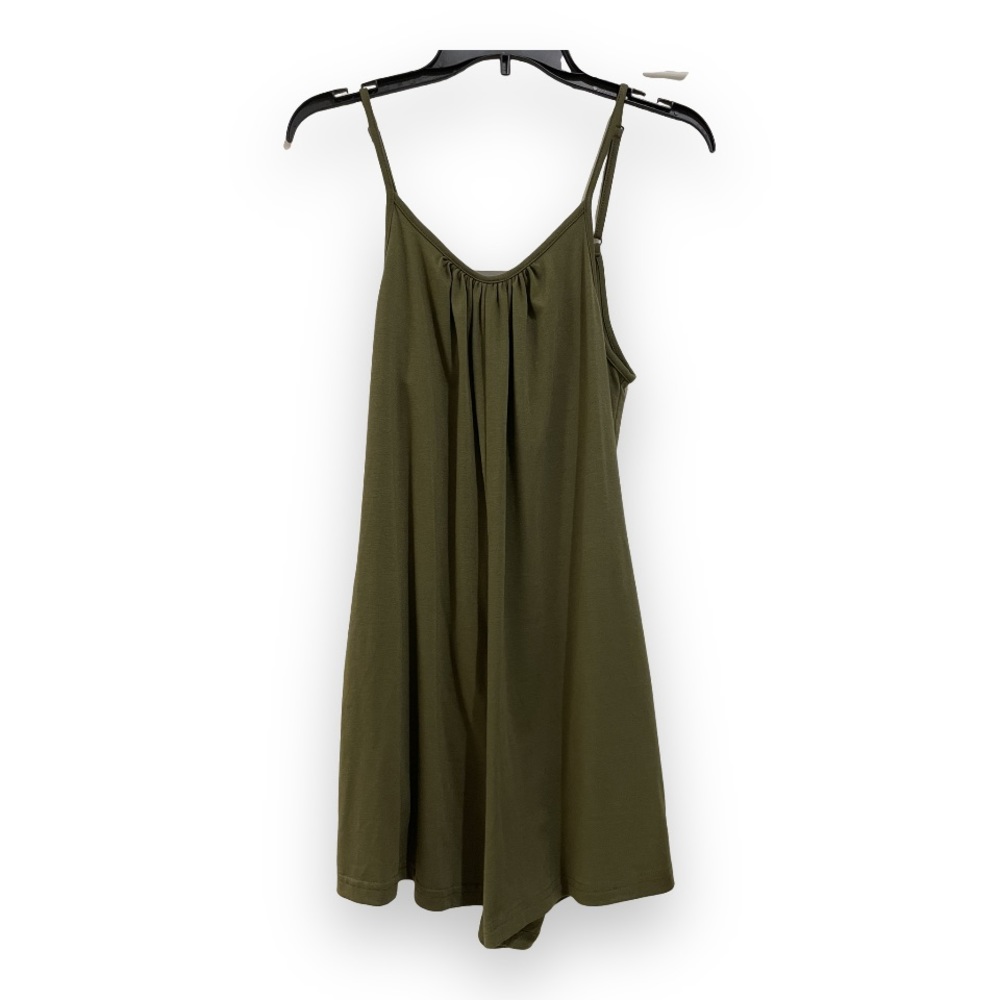 Olive Green Romper with Pockets